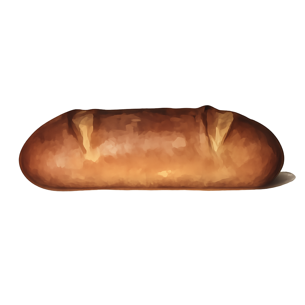 Line drawing of artisanal bread